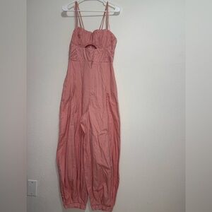 Free People Pink Jumpsuit